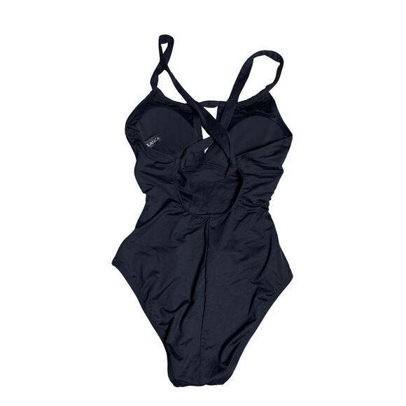 Women’s Sz 6 La Blanca One Piece Swimsuit Black RN52419 LB11IG27 NWOT $128 - Picture 3 of 8
